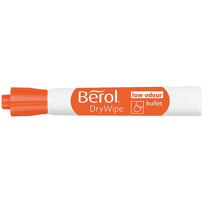 Berol Drywipe Marker, Bullet Tip, Assorted, Pack of 8