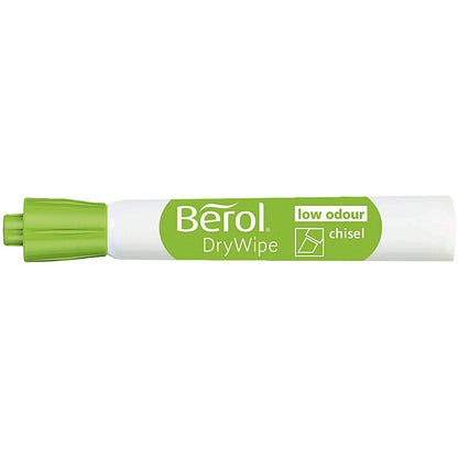 Berol Drywipe Marker, Chisel Tip, Assorted, Pack of 8