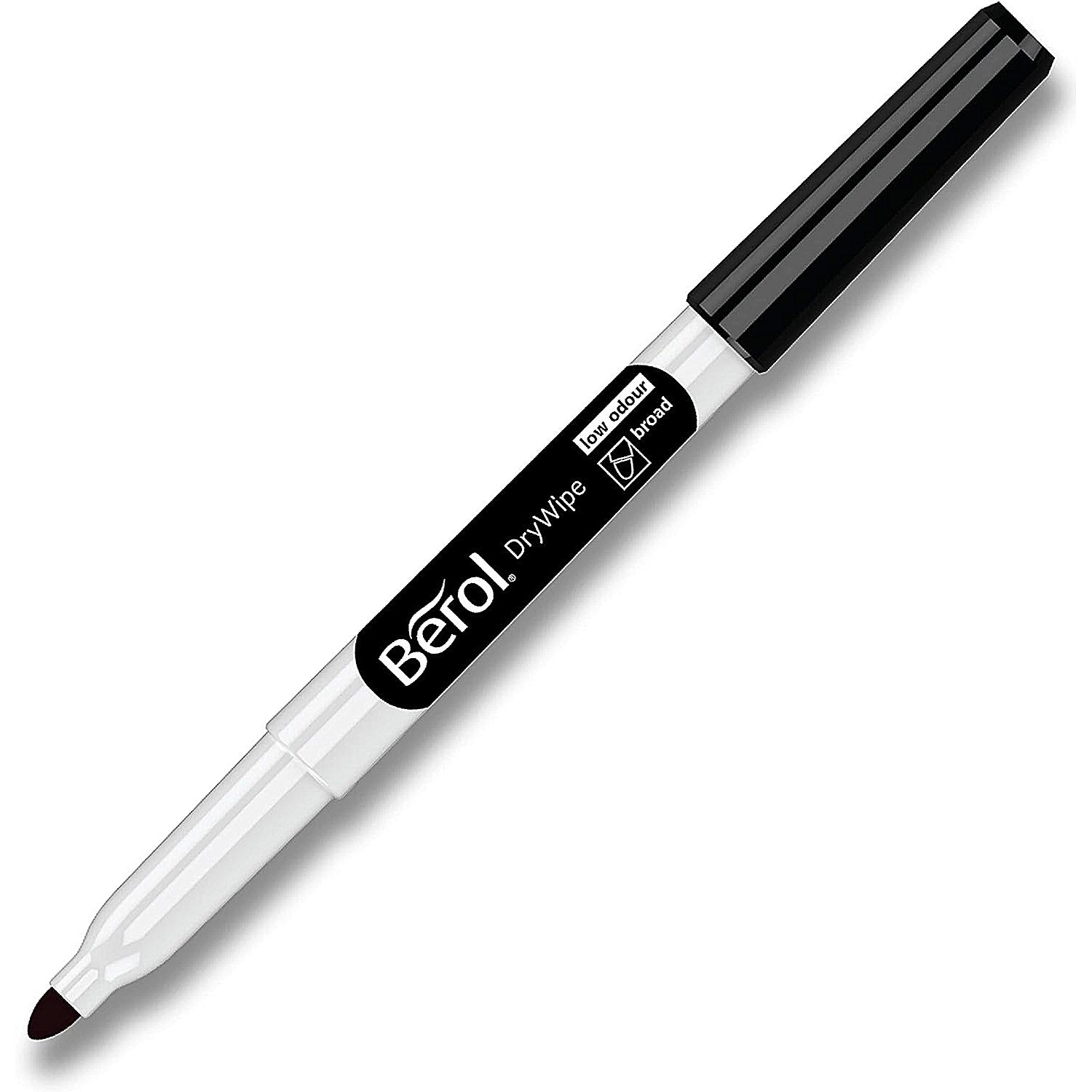 Berol Drywipe Pen, Broad, Black, Pack of 192