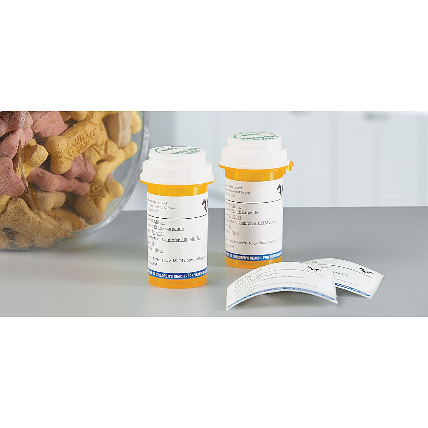 Dymo 2187328 Labelwriter Veterinary Prescription, Black on White, 54x70mm, 400 Labels Per Roll, Pack of 6