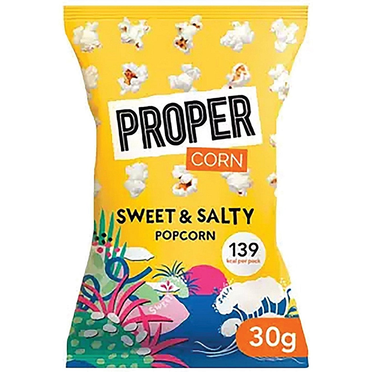 Propercorn Sweet and Salty Popcorn, 30g, Pack of 24