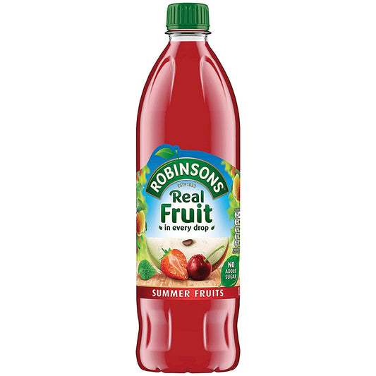 Robinsons No Added Sugar Summer Fruits Squash, 1 Litre