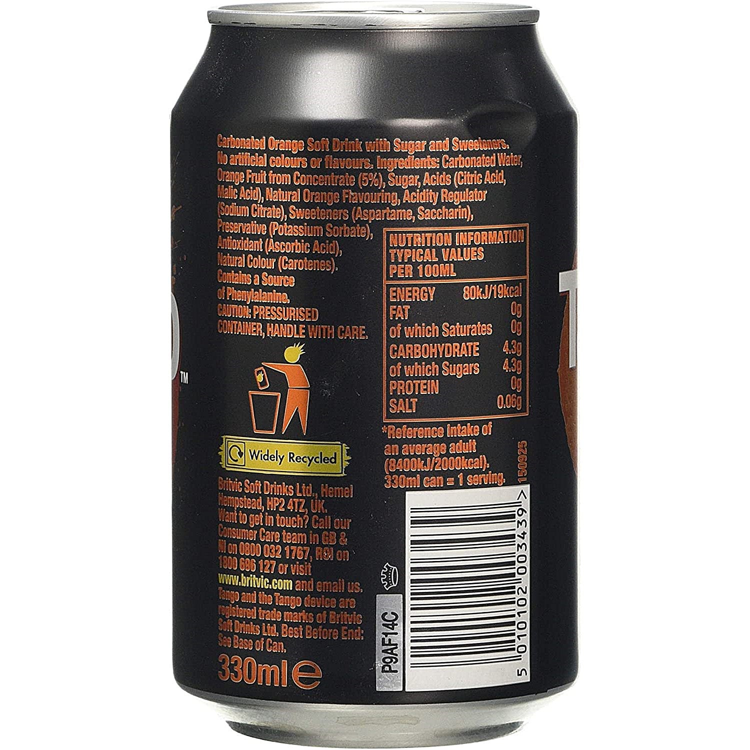 Tango Orange, 24x330ml Cans