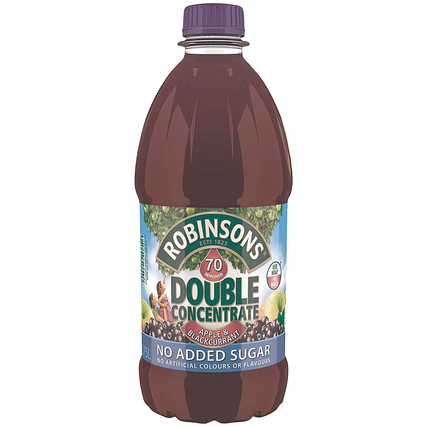 Robinsons Double Concentrate Apple & Blackcurrant Squash, 1.75 Litres, Pack of 2 Easy2Order : BRT14656