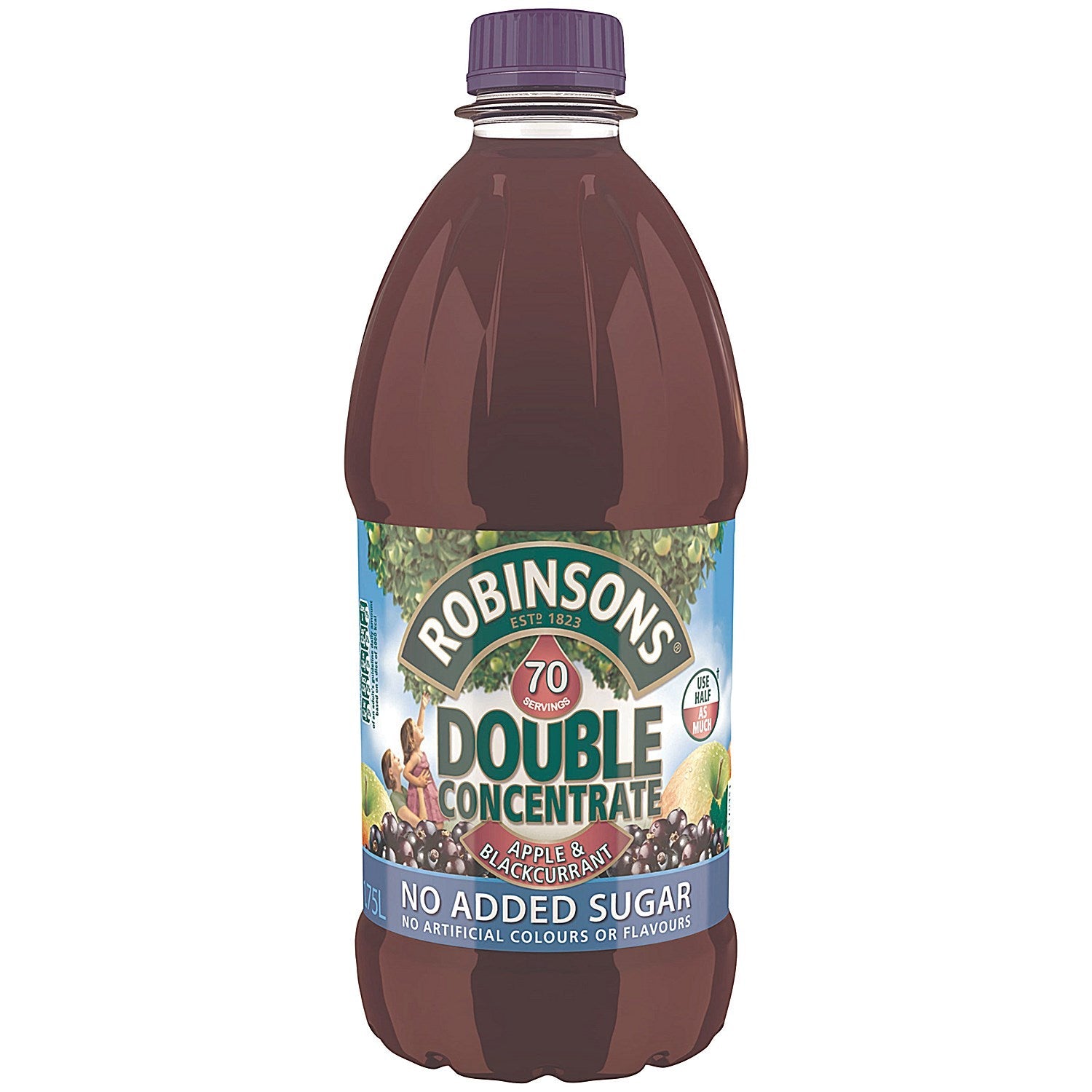 Robinsons Double Concentrate Apple & Blackcurrant Squash, 1.75 Litres, Pack of 2 Easy2Order : BRT14656