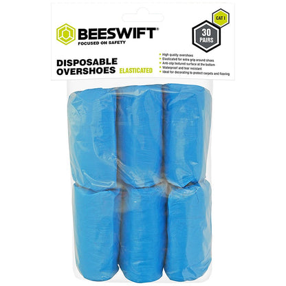 B-Safe Disposable Overshoe, Blue, Pack of 30