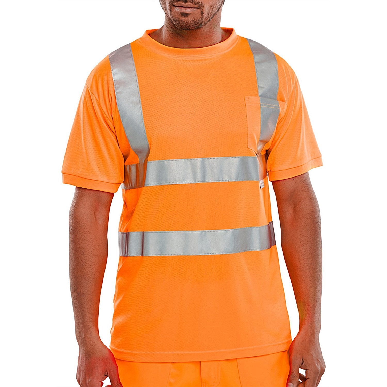 Beeswift Crew Neck T-Shirt, Orange, Large Easy2Order : BSCNTSENORL