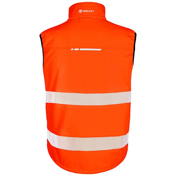 Beeswift Deltic Hi-Vis Gilet, Orange, 2XL