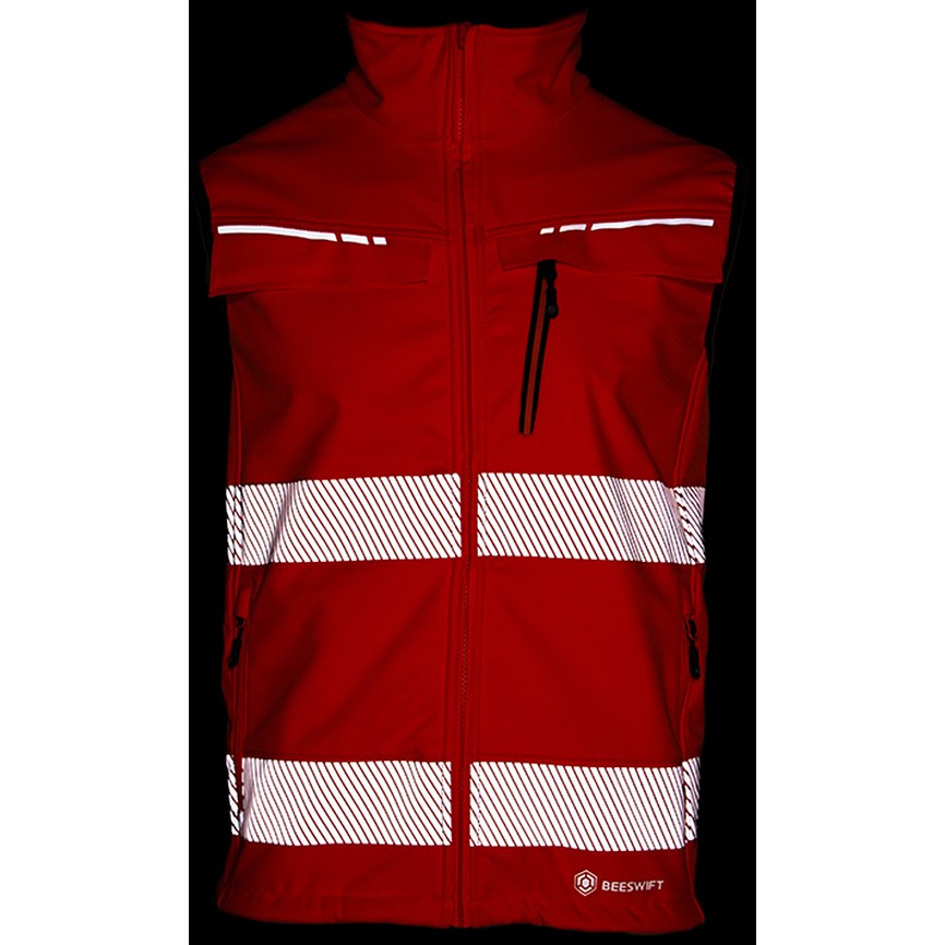 Beeswift Deltic Hi-Vis Gilet, Orange, 2XL