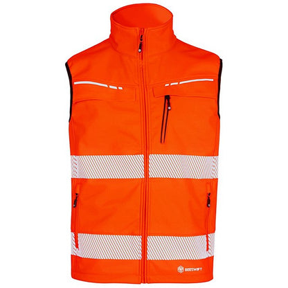 Beeswift Deltic Hi-Vis Gilet, Orange, 2XL