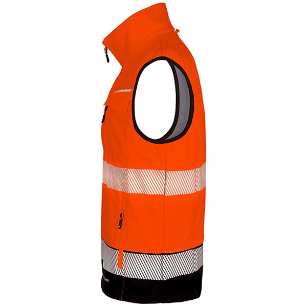 Beeswift Deltic Hi-Vis Two Tone Gilet, Orange & Black, 3XL Easy2Order : BSDBWTTORBL3XL