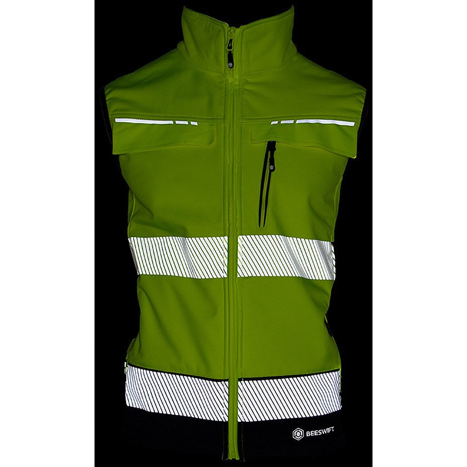 Beeswift Deltic Hi-Vis Two Tone Gilet, Saturn Yellow & Black, 5XL