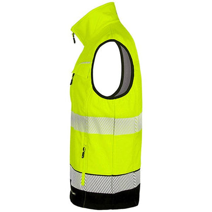 Beeswift Deltic Hi-Vis Two Tone Gilet, Saturn Yellow & Black, XL