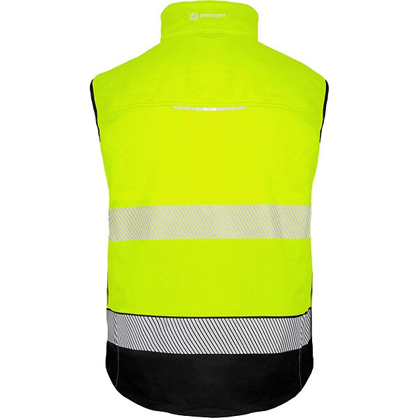 Beeswift Deltic Hi-Vis Two Tone Gilet, Saturn Yellow & Black, 2XL