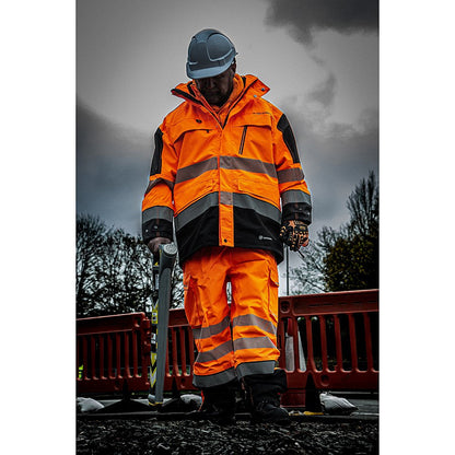 Beeswift Deltic Hi-Viz Two Tone Jacket, Orange & Black, XL Easy2Order : BSDJTTORBLXL