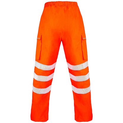 Beeswift Deltic Hi-Vis Overtrousers, Orange, 2XL