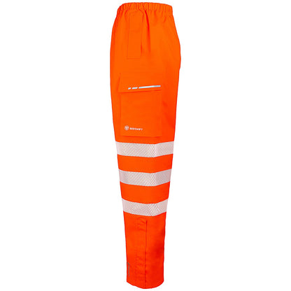 Beeswift Deltic Hi-Vis Overtrousers, Orange, 2XL