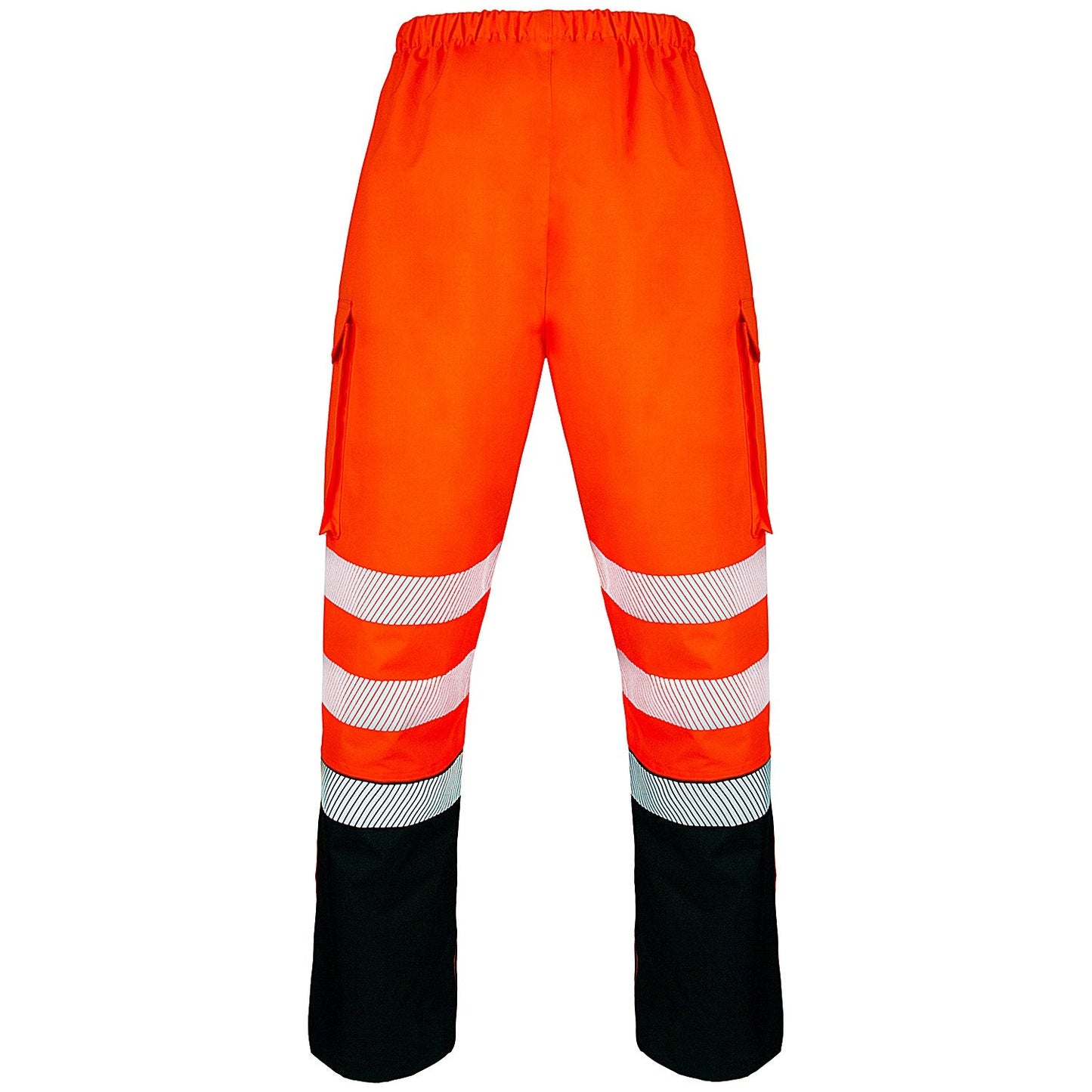 Beeswift Deltic Hi-Vis Two Tone Overtrousers, Orange & Black, Small