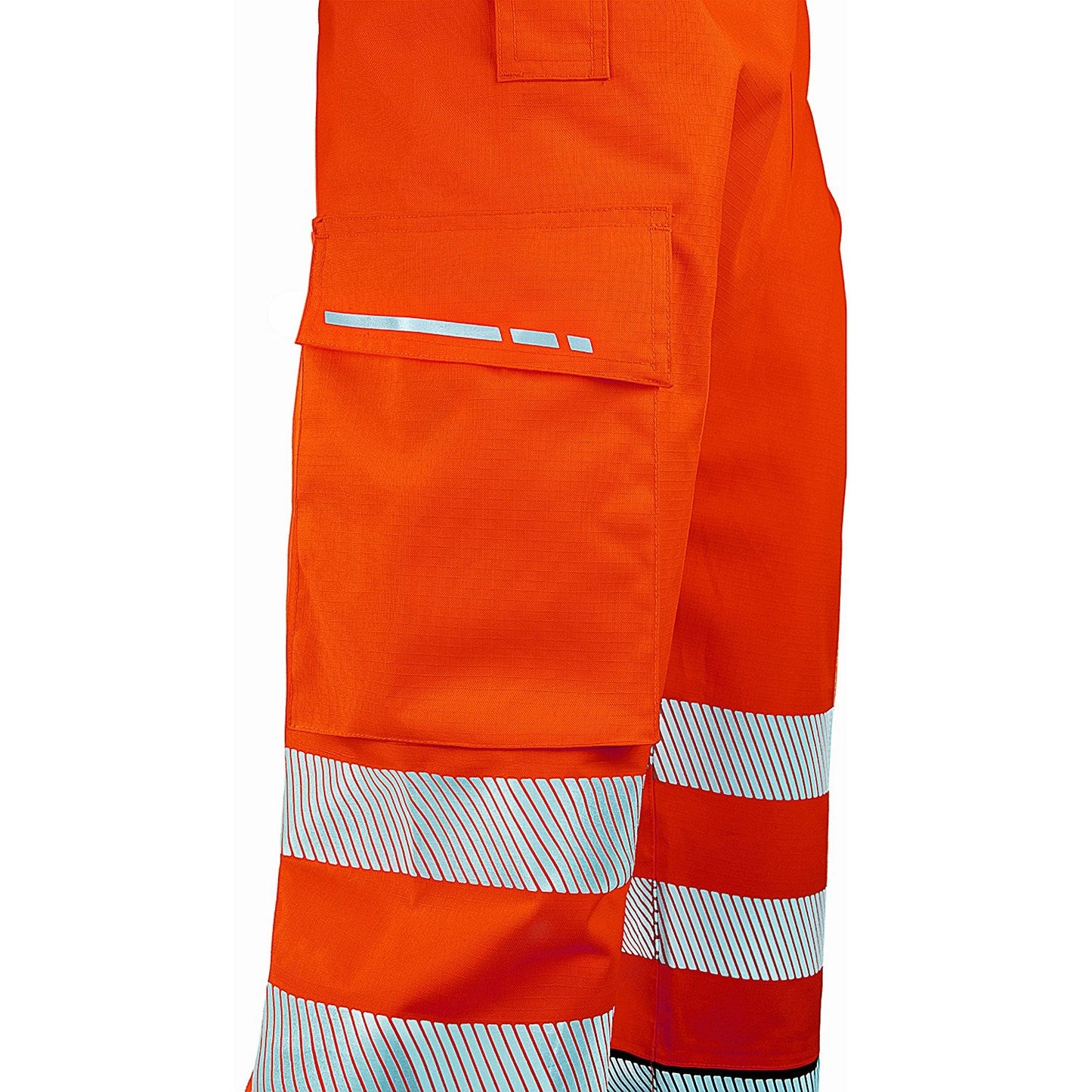 Beeswift Deltic Hi-Vis Two Tone Overtrousers, Orange & Black, 2XL