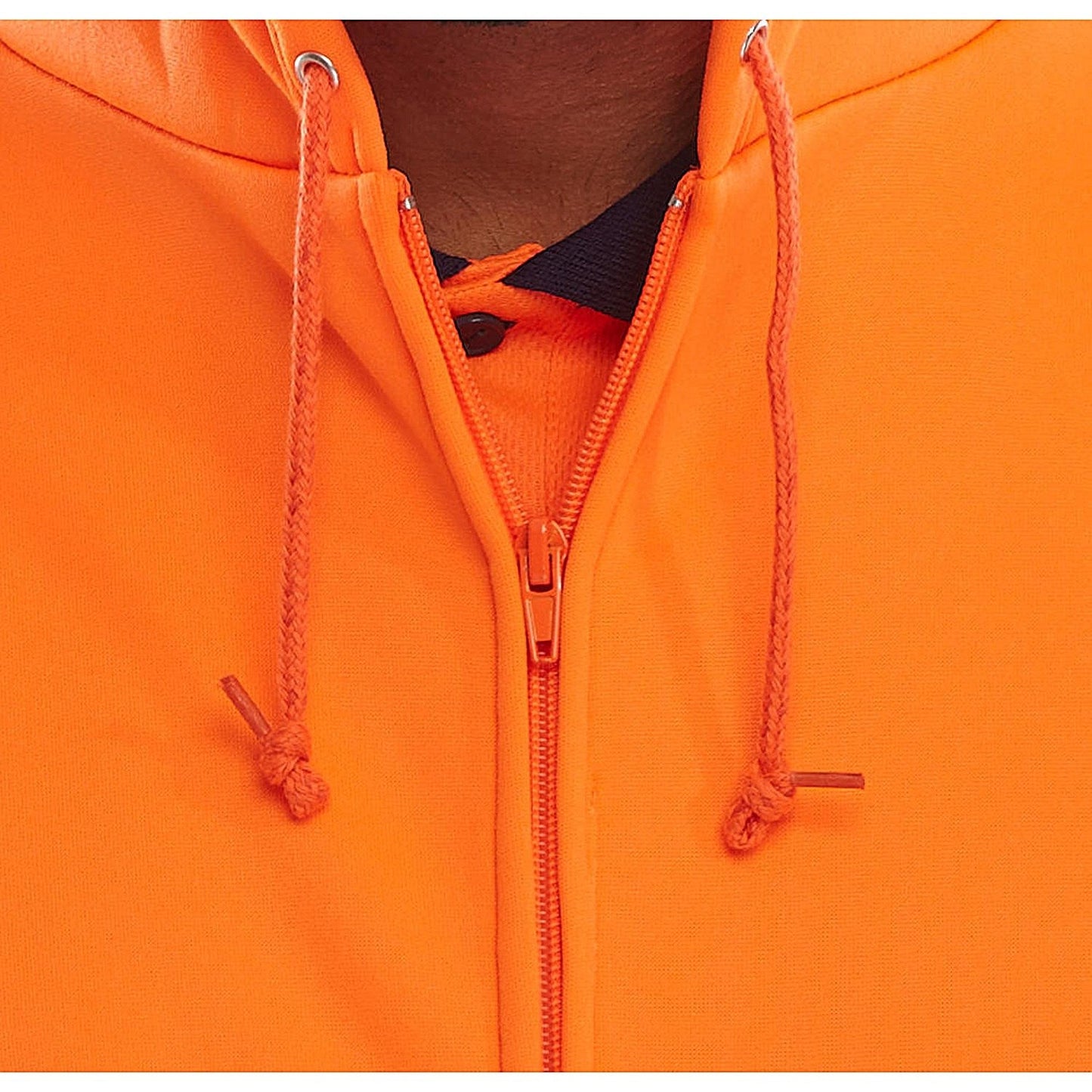Beeswift Zip-Up Hooded Sweatshirt, Orange, 3XL