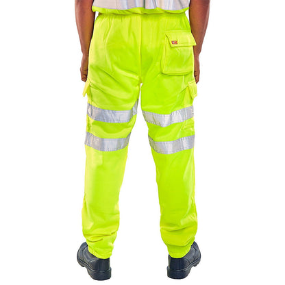 Beeswift Hi Viz Jogging Bottoms, Saturn Yellow, 2XL Easy2Order : BSJBSYXXL