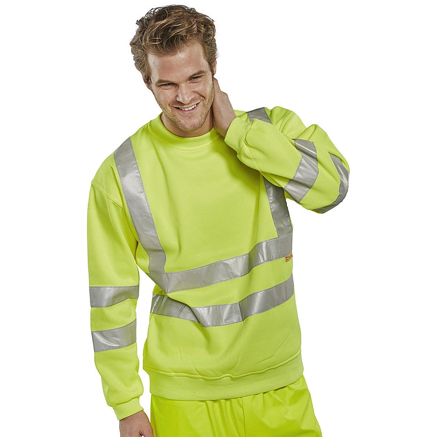 Beeswift Hi-Visibility Sweatshirt, Saturn Yellow, Medium Easy2Order : BSSENSYM