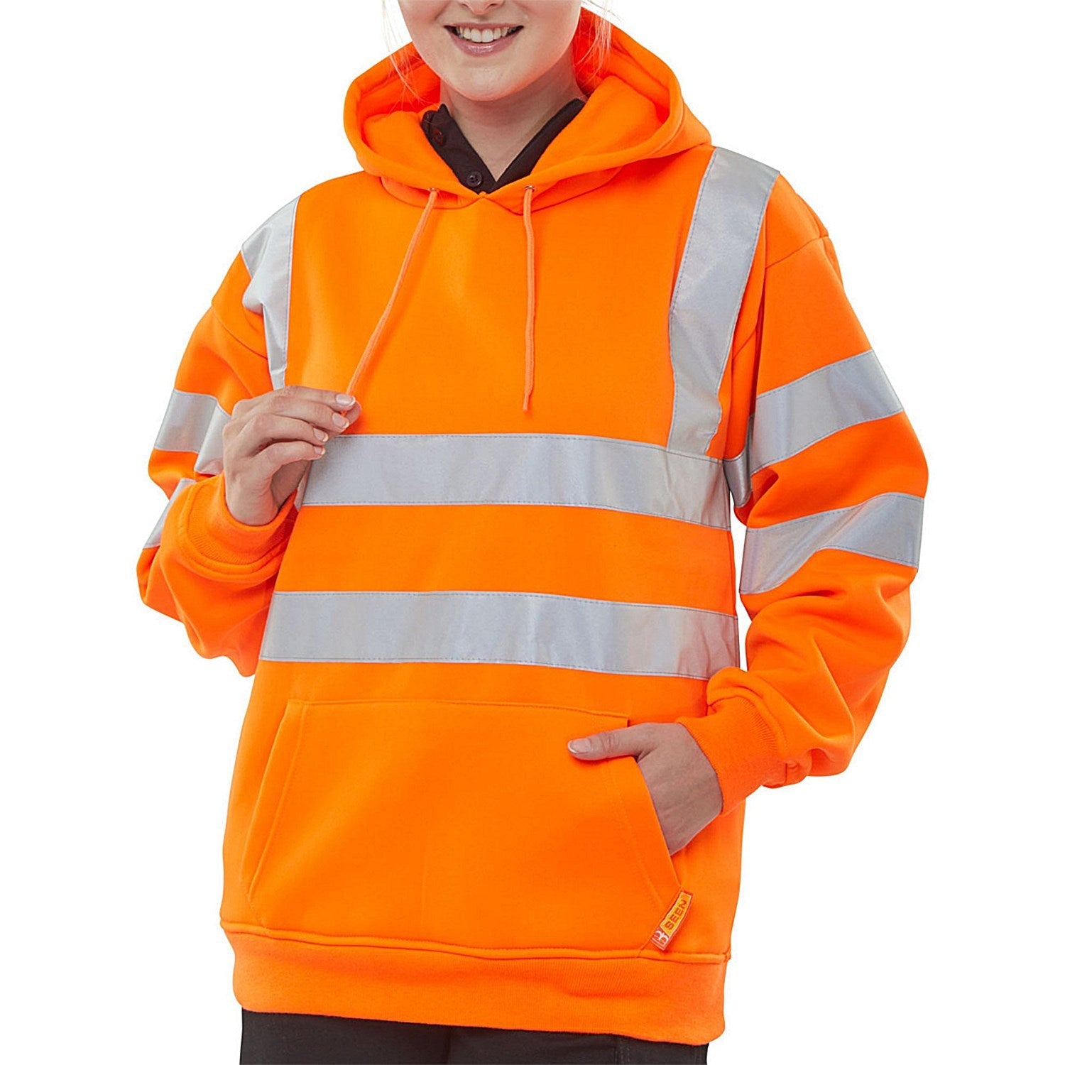 Beeswift Pull On Hooded Sweatshirt, Orange, 4XL Easy2Order : BSSSH25OR4XL