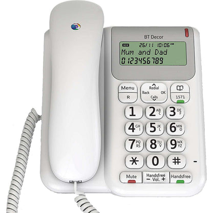 BT Decor 2200 Telephone 3-line LCD 50-entry Phonebook 30 Caller IDs Ref 061127