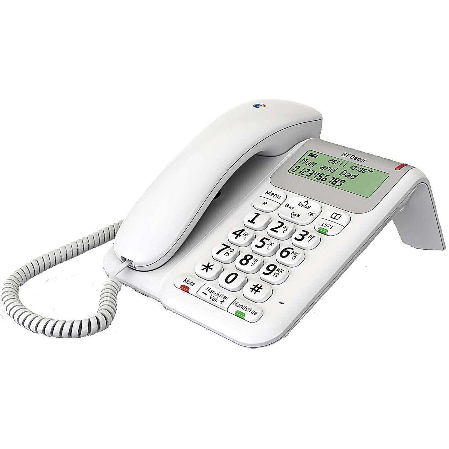 BT Decor 2200 Telephone 3-line LCD 50-entry Phonebook 30 Caller IDs Ref 061127