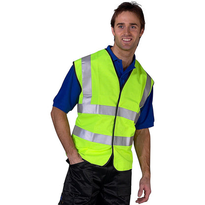 Beeswift En Iso 20471 Vest, Saturn Yellow, Medium, Pack of 100 Easy2Order : BWCSYM