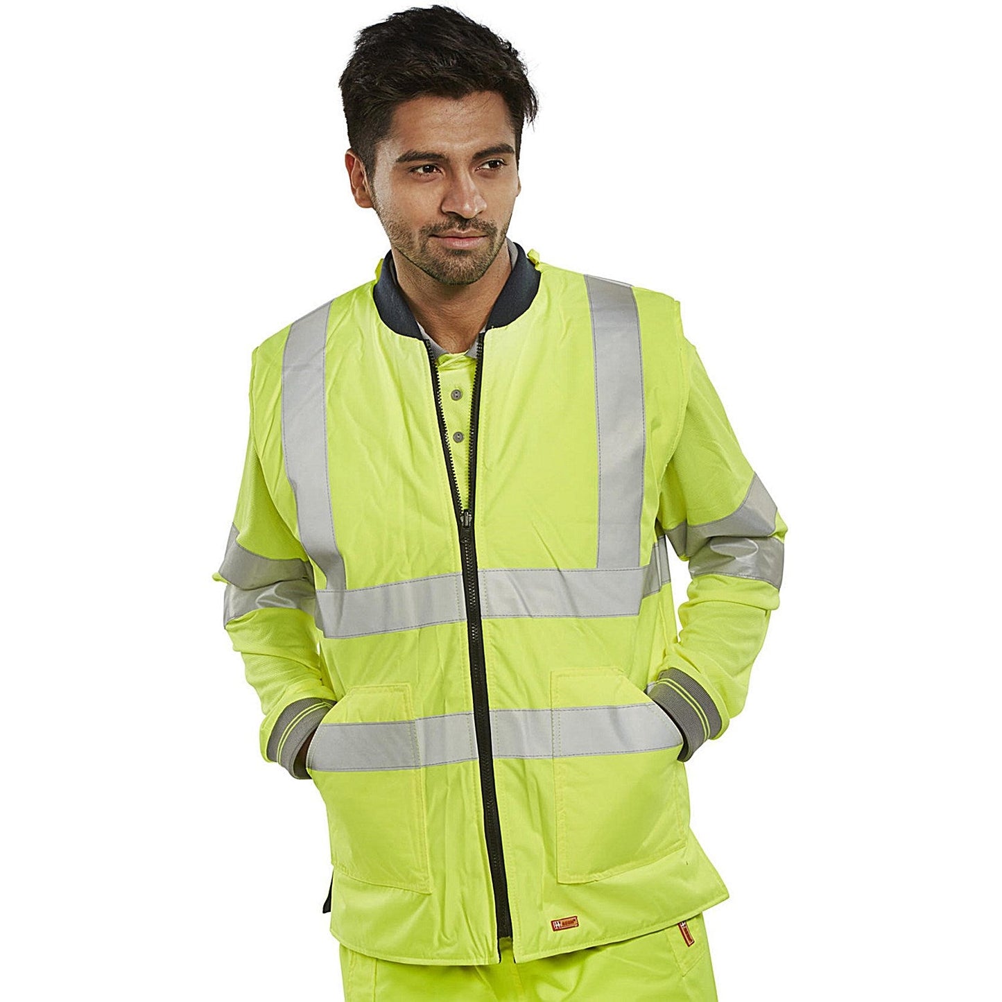 Beeswift Reversible Bodywarmer, Saturn Yellow & Navy Blue, Medium Easy2Order : BWENGSYM