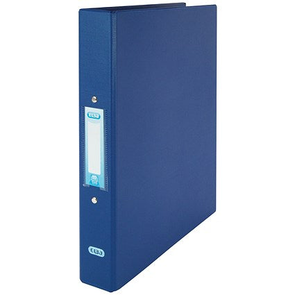 Elba Ring Binder, A4, 2 O-Ring, 25mm Capacity, Blue, Pack of 10