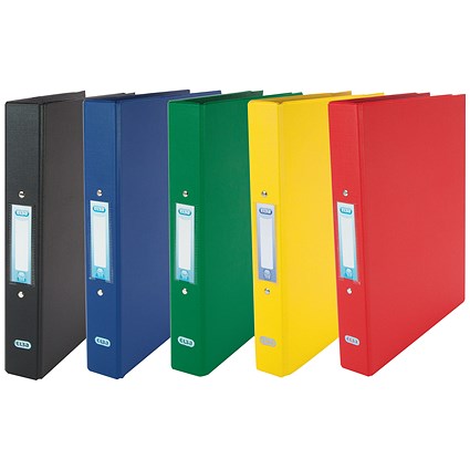 Elba Ring Binder, A4, 2 O-Ring, 25mm Capacity, Blue, Pack of 10