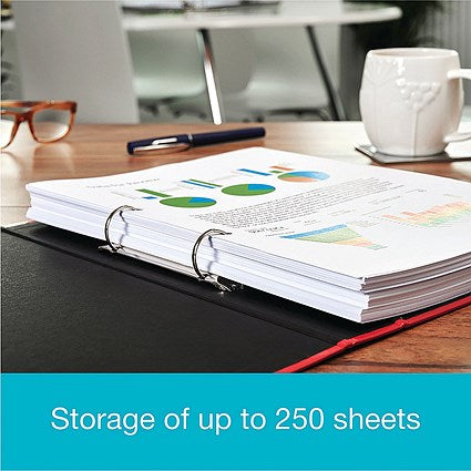 Elba Ring Binder, A4, 2 O-Ring, 25mm Capacity, Blue, Pack of 10