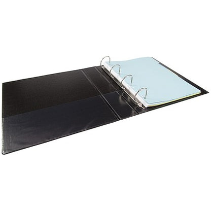 Elba Panorama Presentation Ring Binder, A4, 4 D-Ring, 40mm Capacity, Black, Pack of 6