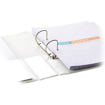 Elba Panorama Presentation Ring Binder, A4, 2 D-Ring, 40mm Capacity, White, Pack of 6