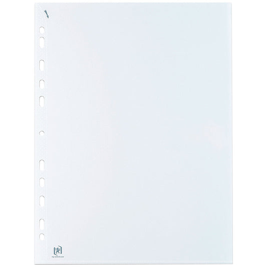 Oxford A4 Punched Pockets, 75 micron, Top Opening, Pack of 100