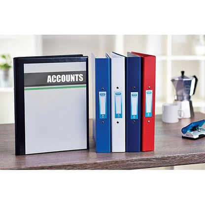 Elba Vision Ring Binder, A4, 4 O-Ring, 25mm Capacity, White