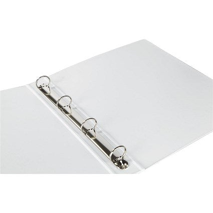 Elba Vision Ring Binder, A4, 4 O-Ring, 25mm Capacity, White