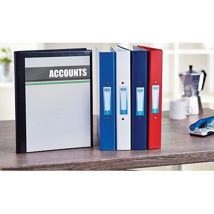 Elba Vision Presentation Ring Binder, A4, 2 O-Ring, 25mm, White