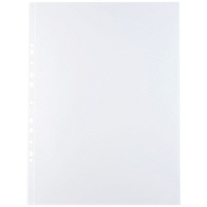 Oxford A3 Portrait Punched Pockets, 120 Micron, Top Opening, Pack of 100