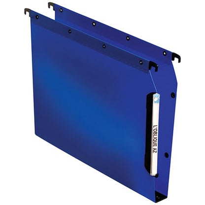 Elba Ultimate Polypropylene Lateral Suspension Files, 330mm Width, 30mm Square Base, Blue, Pack of 25