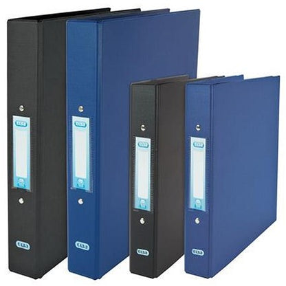 Elba Ring Binder, A5, 2 O-Ring, 25mm Capacity, Black, Pack of 10