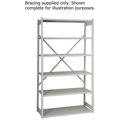 Bisley Shelving Bracing Kit 25x7x745mm Grey