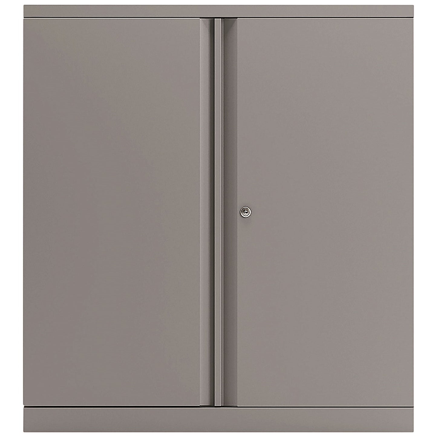 Bisley Low Metal Cupboard, Supplied Empty, 1000mm High, Goose Grey