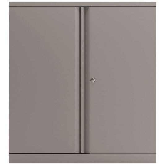 Bisley Low Metal Cupboard, Supplied Empty, 1000mm High, Goose Grey