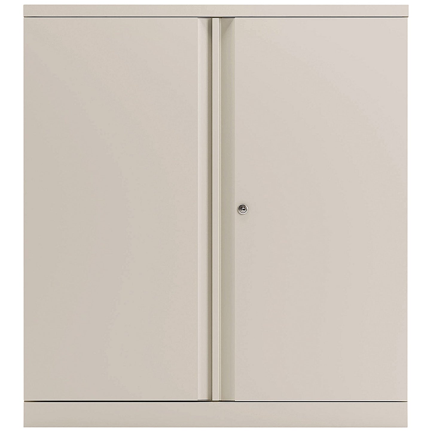 Bisley Low Metal Cupboard, Supplied Empty, 1000mm High, Chalk White