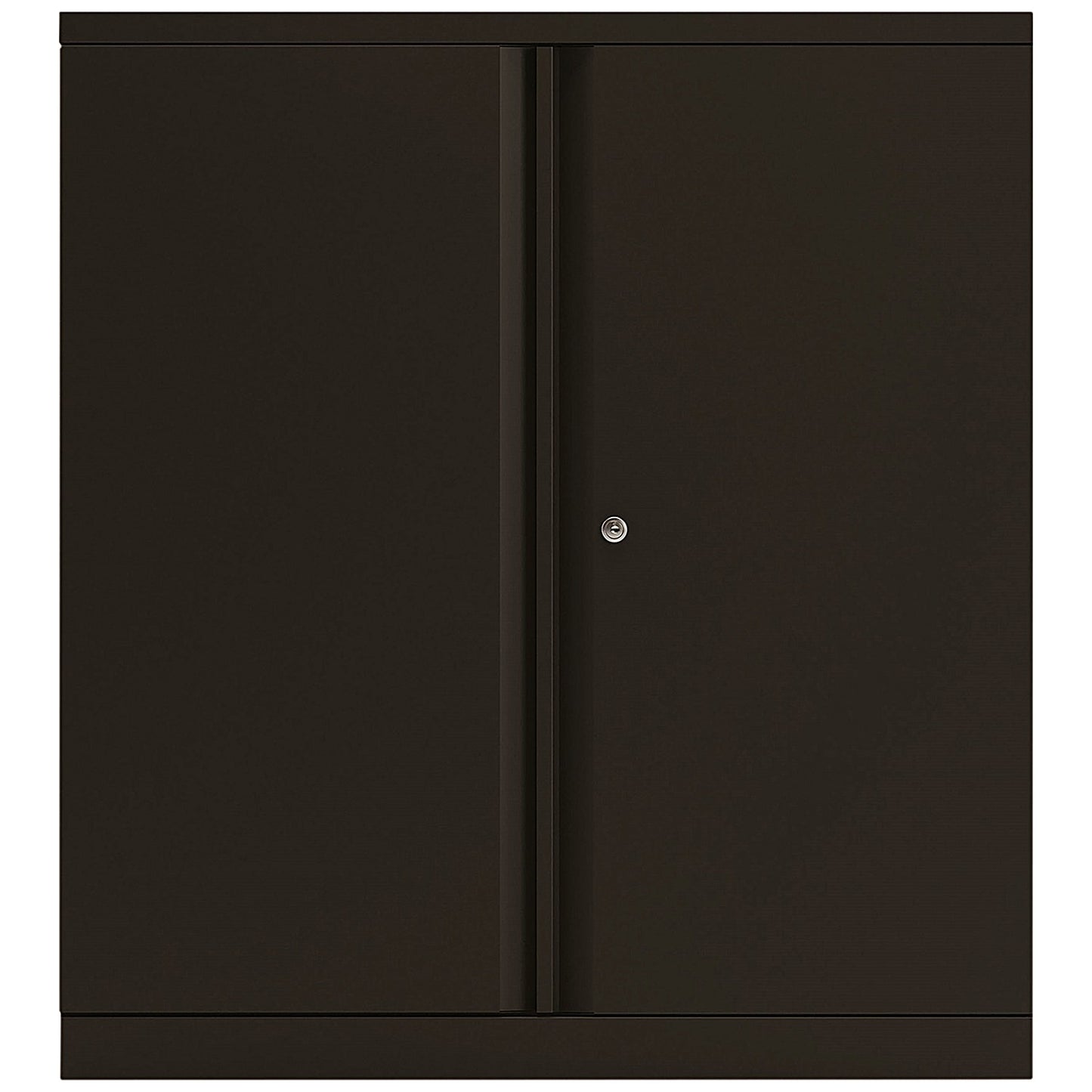 Bisley Low Metal Cupboard, Supplied Empty, 1000mm High, Black