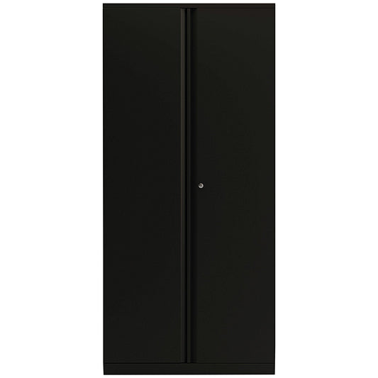 Bisley Extra Tall Metal Cupboard, Supplied Empty, 1970mm High, Black