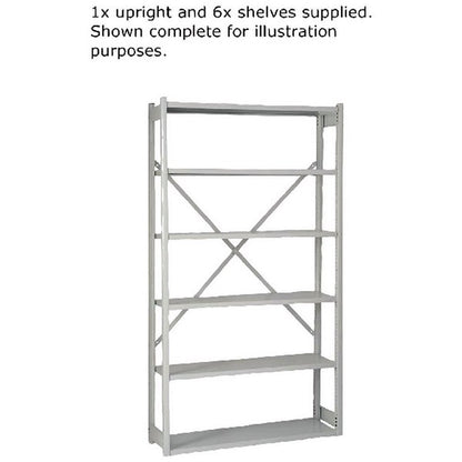Bisley Shelving Extension Kit, W1000 x D300mm, Grey